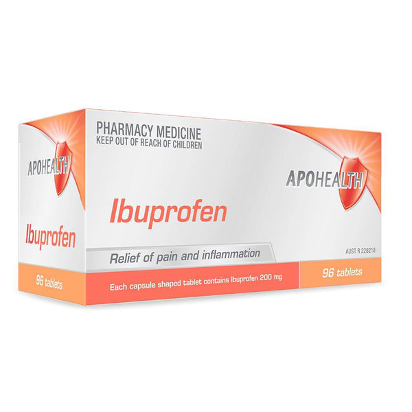 APOHealth Ibuprofen 200mg Tablets 96