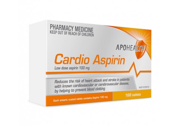APOHealth Cardio Aspirin 100mg Tablets 168