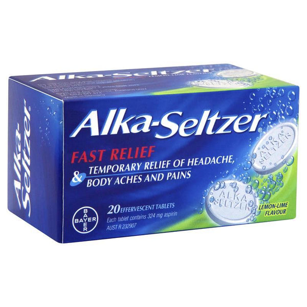 Alka-Seltzer Lemon Lime Effervescent Tablets 20