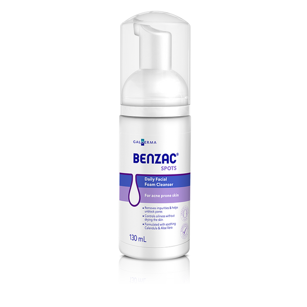 Benzac Daily Facial Foam Cleanser 130mL