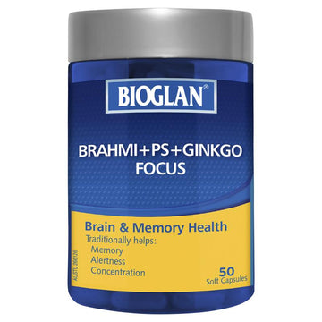 Bioglan Brahmi + PS + Ginkgo Focus Capsules 50