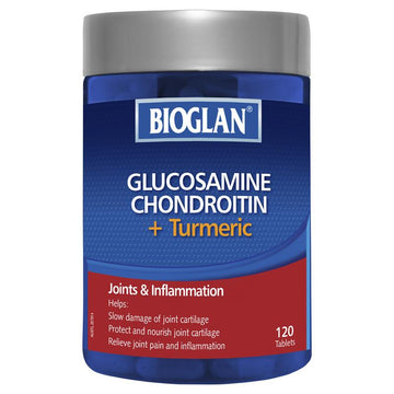 Bioglan Glucosamine Chondroitin + Turmeric Tablets 120