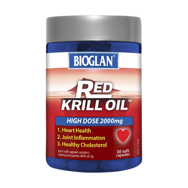 Bioglan Red Krill Oil High Dose 2000mg Capsules 30