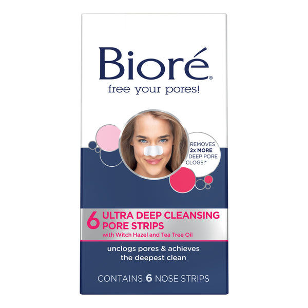 Biore Deep Cleansing Ultra Pore Strips 6 Pack