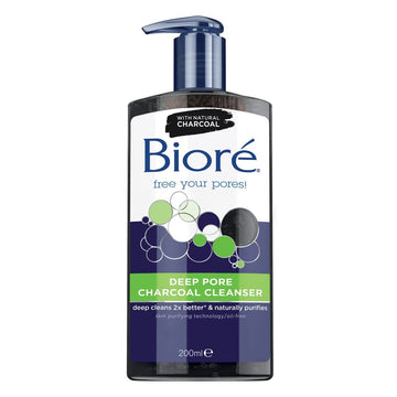 Biore Deep Pore Charcoal Cleanser 200mL