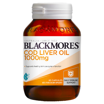 Blackmores Cod Liver Oil 1000mg Capsules 80