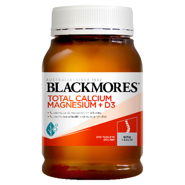 Blackmores Total Calcium Magnesium + D3 Tablets 200