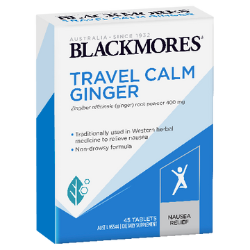 Blackmores Travel Calm Ginger Tablets 45