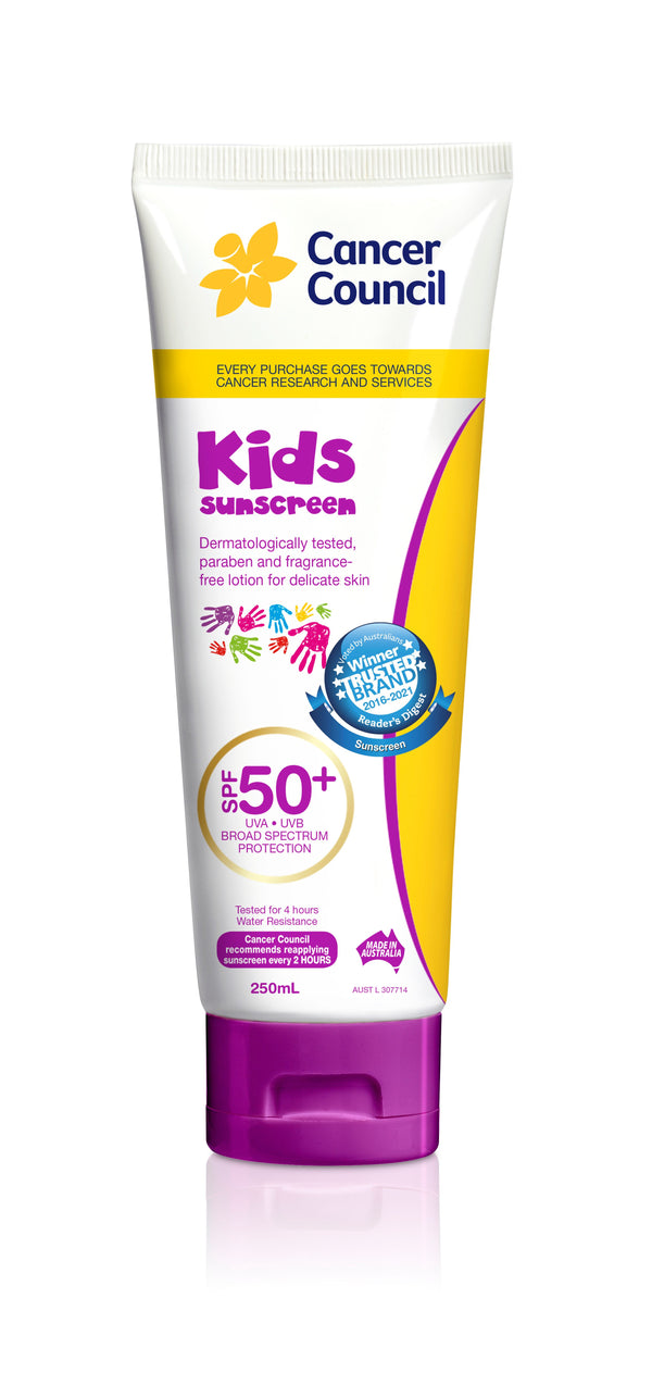 Cancer Council Kids Sunscreen SPF50+ Tube 250mL