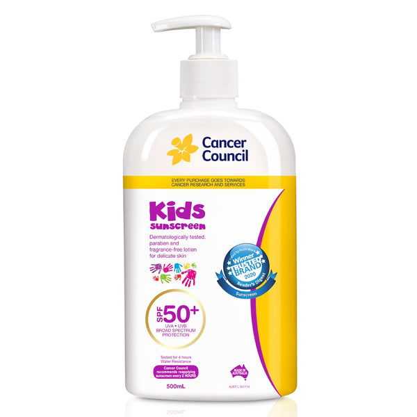 Cancer Council Kids Sunscreen SPF50+ Pump 500mL