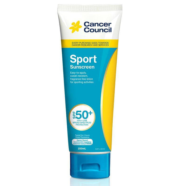 Cancer Council Sport Sunscreen SPF50+ Tube 250mL