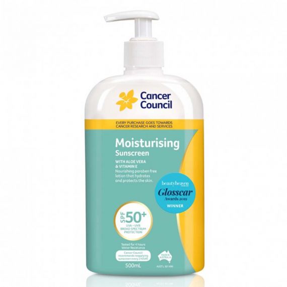 Cancer Council Ultra Moisturising Sunscreen SPF50+ Pump 500mL