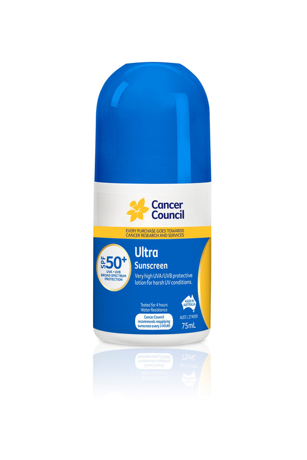 Cancer Council Ultra Sunscreen SPF 50+ Roll On 75mL