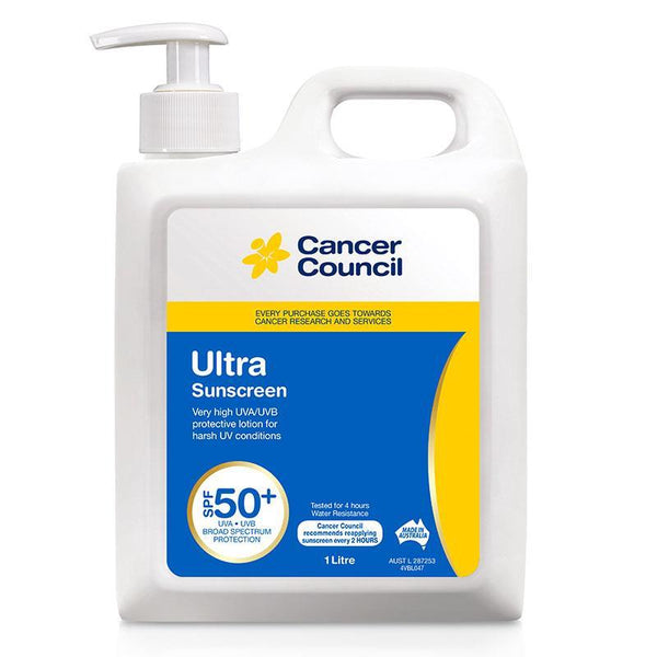 Cancer Council Ultra Sunscreen SPF50+ Pump 1L