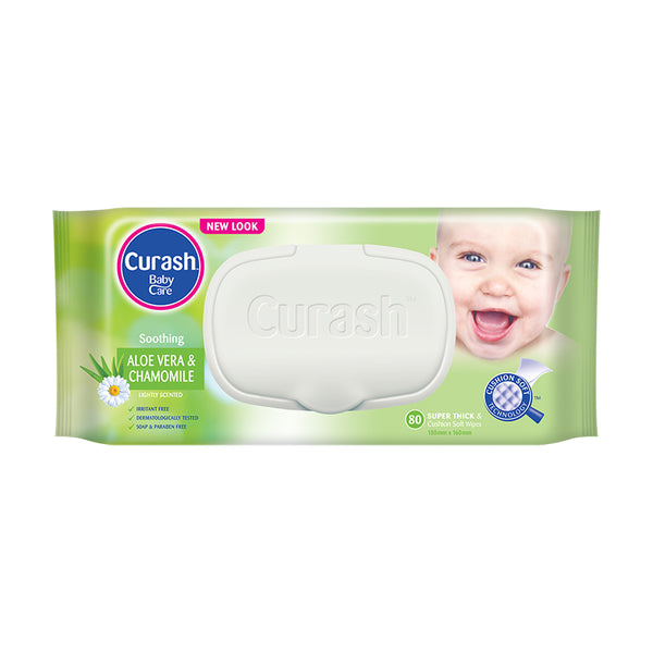 Curash Soothing Baby Wipes 80