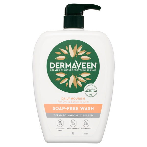 DermaVeen Daily Nourish Soap Free Wash 1L