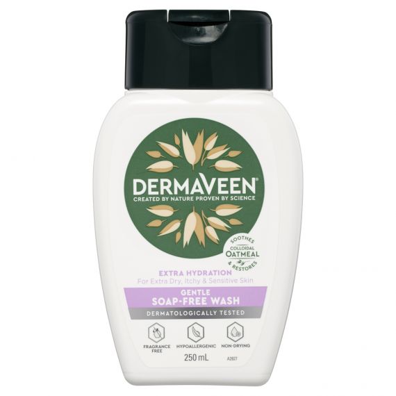 DermaVeen Extra Hydration Gentle Soap Free Wash 250mL