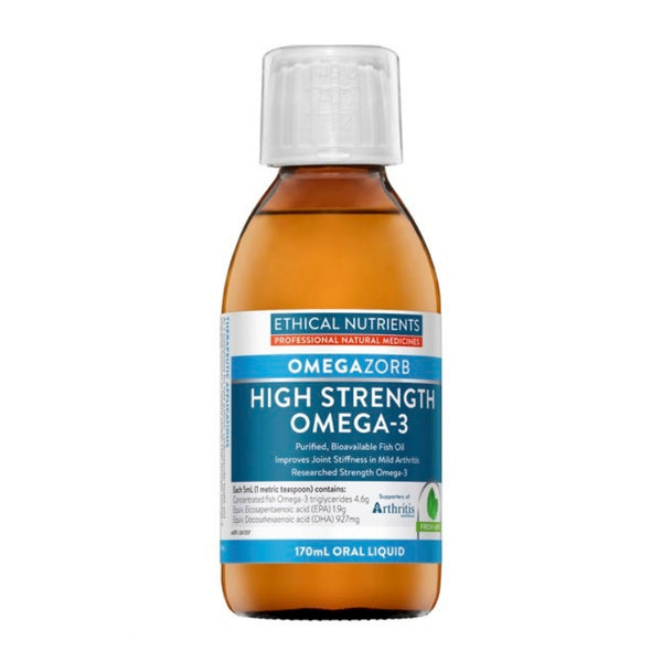 Ethical Nutrients Hi Strength Omega-3 Liquid Fresh Mint 170mL