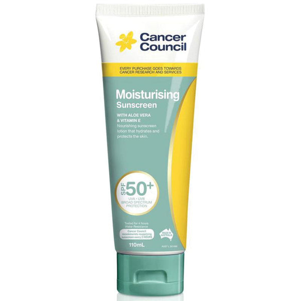 Cancer Council Moisturising Sunscreen SPF50+ Tube 110mL