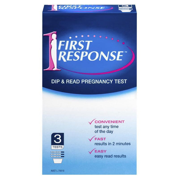 First Response Dip & Read Pregnancy Test 3 Tests