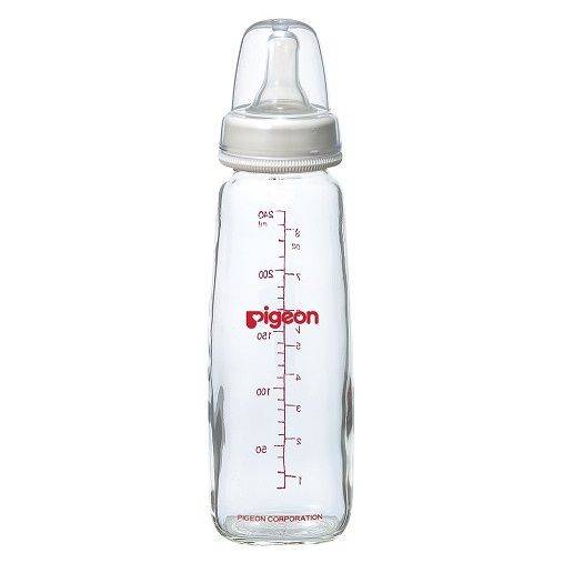 Pigeon Slim Neck Glass Flexible™ Feeding Bottle 240mL