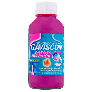 Gaviscon Dual Action Peppermint Liquid 300mL