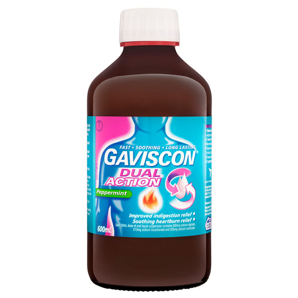 Gaviscon Dual Action Peppermint Liquid 600mL