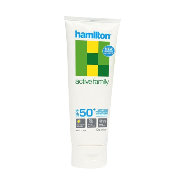 Hamilton Active Family SPF 50+ Sunscreen 110g