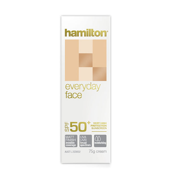 Hamilton Everyday Face SPF 50+ Sunscreen 75g
