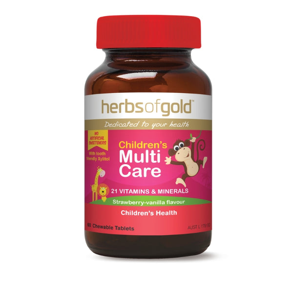 Herbs Of Gold Children's Multi Care Chewable Tablets 60