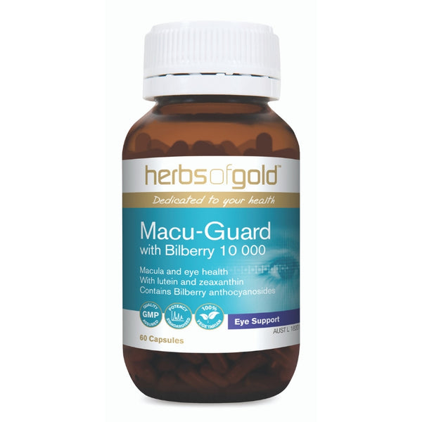 Herbs Of Gold Macu-Guard With Bilberry 10000 Vege Capsules 60