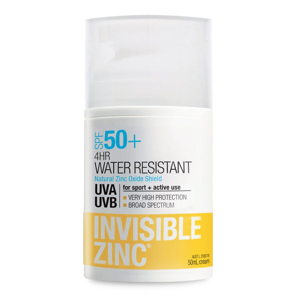 Invisible Zinc 4 Hour Water Resistant SPF 50 50mL