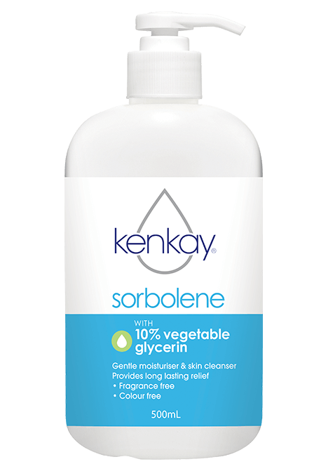 Kenkay Skin Relief Sorbolene Moisturiser + 10% Vegetable Glycerin Pump 500mL