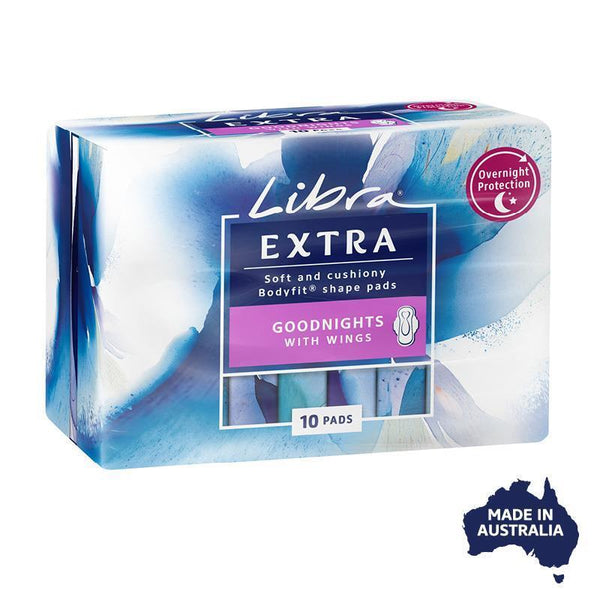 Libra Extra Goodnight Pads With Wings 10 Pack