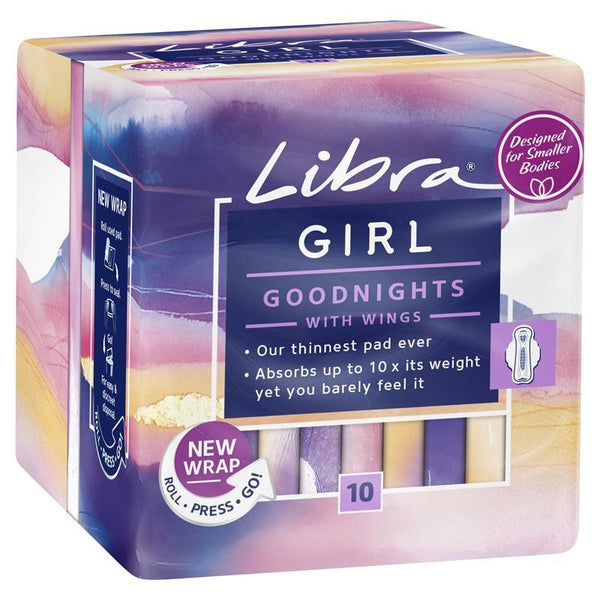 Libra Girl Goodnight Pads 10 Pack