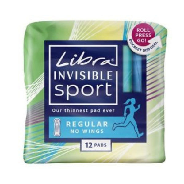Libra Invisible Sport Regular Pads 12 Pack