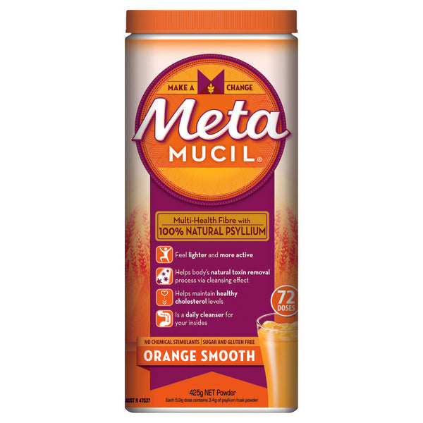 Metamucil Smooth Orange Powder 72 Doses