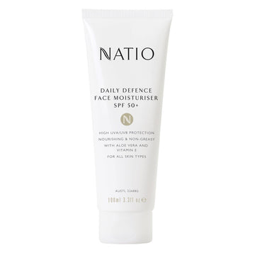 Natio Daily Defence Face Moisturiser SPF 50+ 100mL