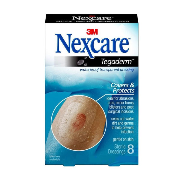 Nexcare Tegaderm Waterproof Transparent Dressing 8 Pack
