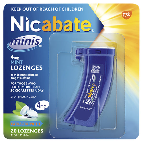 Nicabate Minis Lozenges 4mg 20 Pack