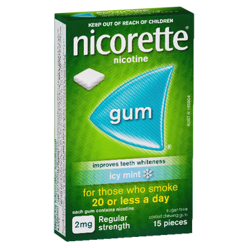 Nicorette 2mg Gum Icy Mint 15