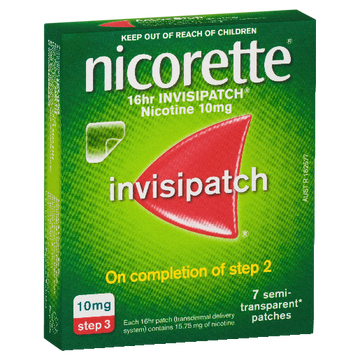 Nicorette 16hr Invisipatch Step 3 7 Patches 10mg