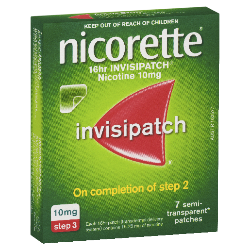 Nicorette 16hr Invisipatch Step 3 7 Patches 10mg