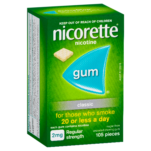 Nicorette 2mg Gum Classic 105
