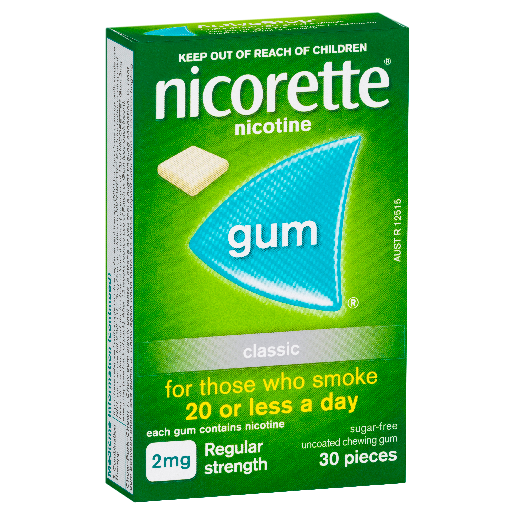 Nicorette 2mg Gum Classic 30