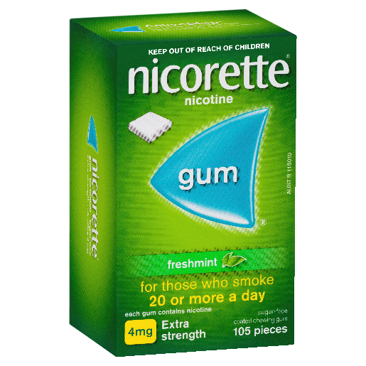 Nicorette 4mg Gum Fresh Mint 105