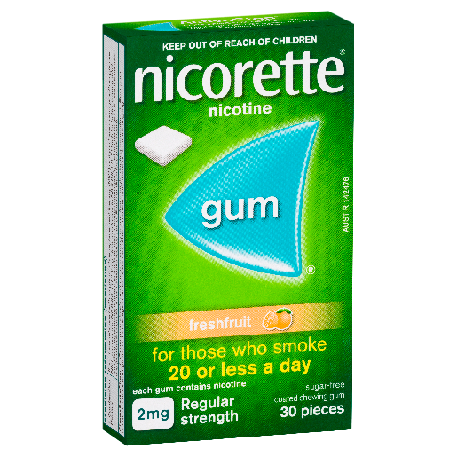 Nicorette 2mg Gum Fresh Fruit 30