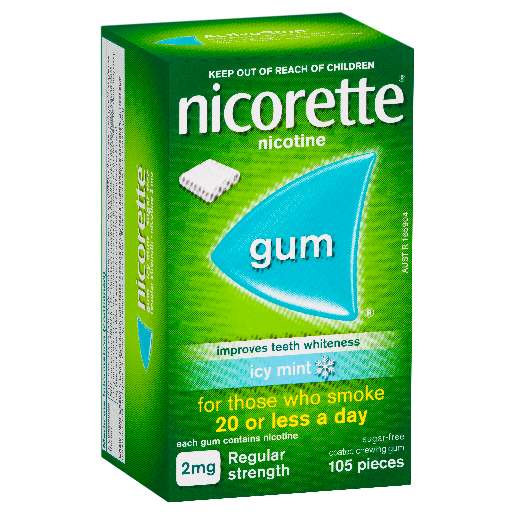 Nicorette 2mg Gum Icy Mint 105