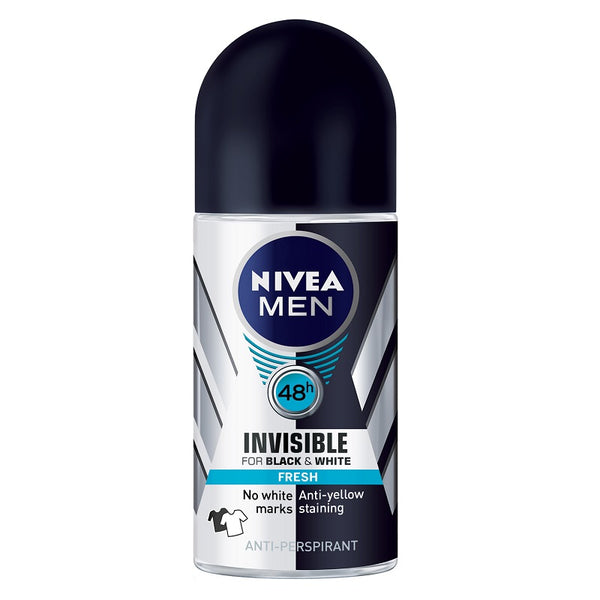 Nivea Men Invisible for Black & White Fresh Anti-Perspirant Roll On 50mL