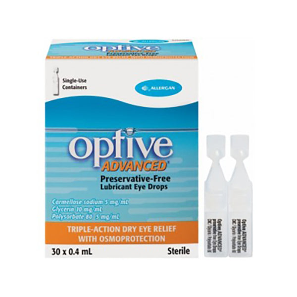 Optive Advanced Lubricant Eye Drops 30 x 0.4mL